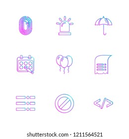 Set of 9 icons, for web, internet, mobile apps, interface design: business, finance, shopping, communication, fitness, computer, media, transportation, travel, easter, christmas, summer, device