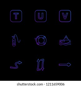 Set of 9 icons, for web, internet, mobile apps, interface design: business, finance, shopping, communication, fitness, computer, media, transportation, travel, easter, christmas, summer, device