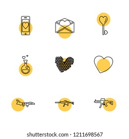 Set of 9 icons, for web, internet, mobile apps, interface design: business, finance, shopping, communication, fitness, computer, media, transportation, travel, easter, christmas, summer, device