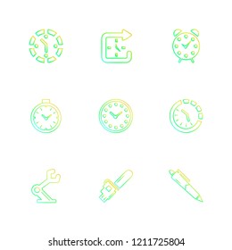 Set of 9 icons, for web, internet, mobile apps, interface design: business, finance, shopping, communication, fitness, computer, media, transportation, travel, easter, christmas, summer, device
