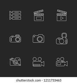 Set of 9 icons, for web, internet, mobile apps, interface design: business, finance, shopping, communication, fitness, computer, media, transportation, travel, easter, christmas, summer, device