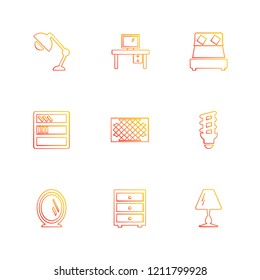 Set of 9 icons, for web, internet, mobile apps, interface design: business, finance, shopping, communication, fitness, computer, media, transportation, travel, easter, christmas, summer, device