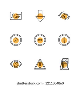 Set of 9 icons, for web, internet, mobile apps, interface design: business, finance, shopping, communication, fitness, computer, media, transportation, travel, easter, christmas, summer, device