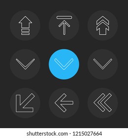 Set of 9 icons, for web, internet, mobile apps, interface design: business, finance, shopping, communication, fitness, computer, media, transportation, travel, easter, christmas, summer, device
