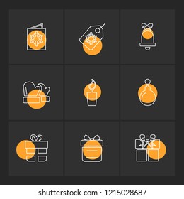 Set of 9 icons, for web, internet, mobile apps, interface design: business, finance, shopping, communication, fitness, computer, media, transportation, travel, easter, christmas, summer, device