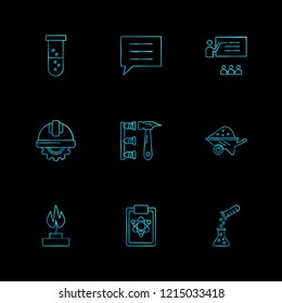 Set of 9 icons, for web, internet, mobile apps, interface design: business, finance, shopping, communication, fitness, computer, media, transportation, travel, easter, christmas, summer, device