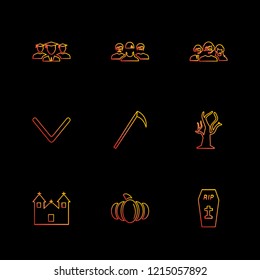 Set of 9 icons, for web, internet, mobile apps, interface design: business, finance, shopping, communication, fitness, computer, media, transportation, travel, easter, christmas, summer, device