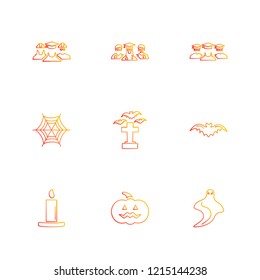 Set of 9 icons, for web, internet, mobile apps, interface design: business, finance, shopping, communication, fitness, computer, media, transportation, travel, easter, christmas, summer, device