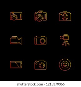 Set of 9 icons, for web, internet, mobile apps, interface design: business, finance, shopping, communication, fitness, computer, media, transportation, travel, easter, christmas, summer, device