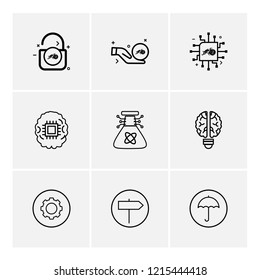 Set of 9 icons, for web, internet, mobile apps, interface design: business, finance, shopping, communication, fitness, computer, media, transportation, travel, easter, christmas, summer, device