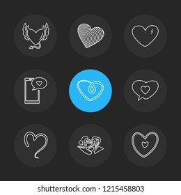 Set of 9 icons, for web, internet, mobile apps, interface design: business, finance, shopping, communication, fitness, computer, media, transportation, travel, easter, christmas, summer, device