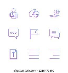 Set of 9 icons, for web, internet, mobile apps, interface design: business, finance, shopping, communication, fitness, computer, media, transportation, travel, easter, christmas, summer, device
