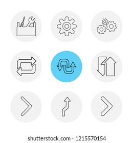 Set of 9 icons, for web, internet, mobile apps, interface design: business, finance, shopping, communication, fitness, computer, media, transportation, travel, easter, christmas, summer, device