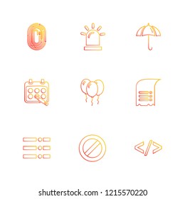 Set of 9 icons, for web, internet, mobile apps, interface design: business, finance, shopping, communication, fitness, computer, media, transportation, travel, easter, christmas, summer, device