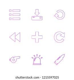 Set of 9 icons, for web, internet, mobile apps, interface design: business, finance, shopping, communication, fitness, computer, media, transportation, travel, easter, christmas, summer, device