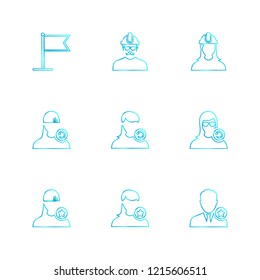 Set of 9 icons, for web, internet, mobile apps, interface design: business, finance, shopping, communication, fitness, computer, media, transportation, travel, easter, christmas, summer, device