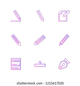 Set of 9 icons, for web, internet, mobile apps, interface design: business, finance, shopping, communication, fitness, computer, media, transportation, travel, easter, christmas, summer, device