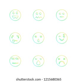 Set of 9 icons, for web, internet, mobile apps, interface design: business, finance, shopping, communication, fitness, computer, media, transportation, travel, easter, christmas, summer, device
