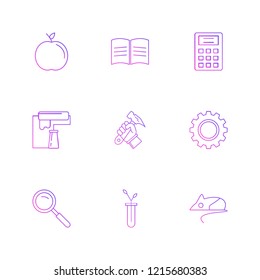 Set of 9 icons, for web, internet, mobile apps, interface design: business, finance, shopping, communication, fitness, computer, media, transportation, travel, easter, christmas, summer, device