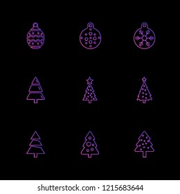 Set of 9 icons, for web, internet, mobile apps, interface design: business, finance, shopping, communication, fitness, computer, media, transportation, travel, easter, christmas, summer, device