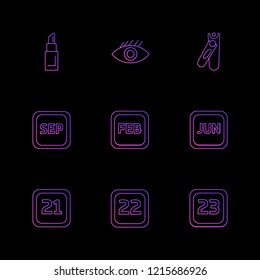 Set of 9 icons, for web, internet, mobile apps, interface design: business, finance, shopping, communication, fitness, computer, media, transportation, travel, easter, christmas, summer, device