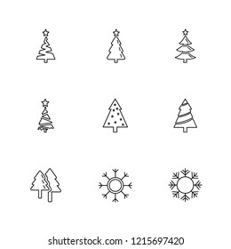 Set of 9 icons, for web, internet, mobile apps, interface design: business, finance, shopping, communication, fitness, computer, media, transportation, travel, easter, christmas, summer, device