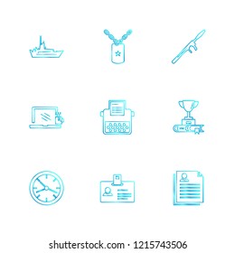 Set of 9 icons, for web, internet, mobile apps, interface design: business, finance, shopping, communication, fitness, computer, media, transportation, travel, easter, christmas, summer, device