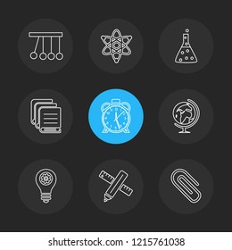 Set of 9 icons, for web, internet, mobile apps, interface design: business, finance, shopping, communication, fitness, computer, media, transportation, travel, easter, christmas, summer, device