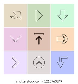 Set of 9 icons, for web, internet, mobile apps, interface design: business, finance, shopping, communication, fitness, computer, media, transportation, travel, easter, christmas, summer, device