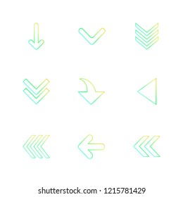 Set of 9 icons, for web, internet, mobile apps, interface design: business, finance, shopping, communication, fitness, computer, media, transportation, travel, easter, christmas, summer, device