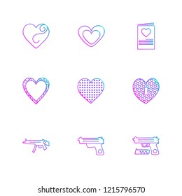 Set of 9 icons, for web, internet, mobile apps, interface design: business, finance, shopping, communication, fitness, computer, media, transportation, travel, easter, christmas, summer, device