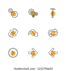 Set of 9 icons, for web, internet, mobile apps, interface design: business, finance, shopping, communication, fitness, computer, media, transportation, travel, easter, christmas, summer, device