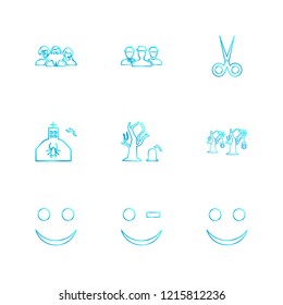 Set of 9 icons, for web, internet, mobile apps, interface design: business, finance, shopping, communication, fitness, computer, media, transportation, travel, easter, christmas, summer, device