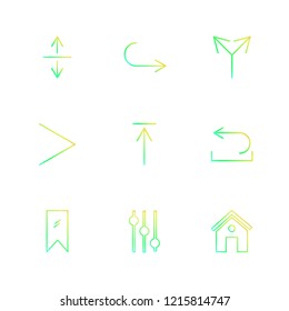Set of 9 icons, for web, internet, mobile apps, interface design: business, finance, shopping, communication, fitness, computer, media, transportation, travel, easter, christmas, summer, device
