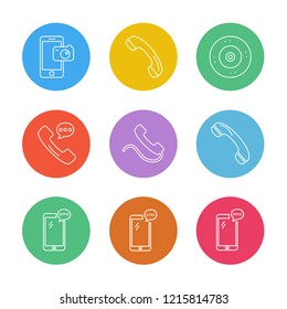 Set of 9 icons, for web, internet, mobile apps, interface design: business, finance, shopping, communication, fitness, computer, media, transportation, travel, easter, christmas, summer, device