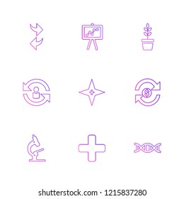 Set of 9 icons, for web, internet, mobile apps, interface design: business, finance, shopping, communication, fitness, computer, media, transportation, travel, easter, christmas, summer, device
