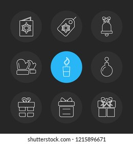 Set of 9 icons, for web, internet, mobile apps, interface design: business, finance, shopping, communication, fitness, computer, media, transportation, travel, easter, christmas, summer, device