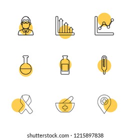 Set of 9 icons, for web, internet, mobile apps, interface design: business, finance, shopping, communication, fitness, computer, media, transportation, travel, easter, christmas, summer, device