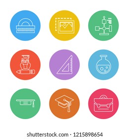 Set of 9 icons, for web, internet, mobile apps, interface design: business, finance, shopping, communication, fitness, computer, media, transportation, travel, easter, christmas, summer, device