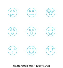 Set of 9 icons, for web, internet, mobile apps, interface design: business, finance, shopping, communication, fitness, computer, media, transportation, travel, easter, christmas, summer, device