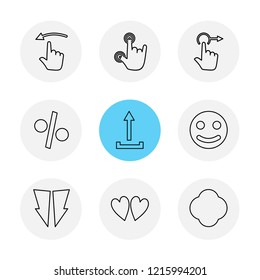 Set of 9 icons, for web, internet, mobile apps, interface design: business, finance, shopping, communication, fitness, computer, media, transportation, travel, easter, christmas, summer, device