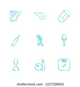 Set of 9 icons, for web, internet, mobile apps, interface design: business, finance, shopping, communication, fitness, computer, media, transportation, travel, easter, christmas, summer, device