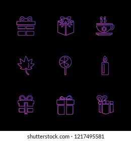 Set of 9 icons, for web, internet, mobile apps, interface design: business, finance, shopping, communication, fitness, computer, media, transportation, travel, easter, christmas, summer, device