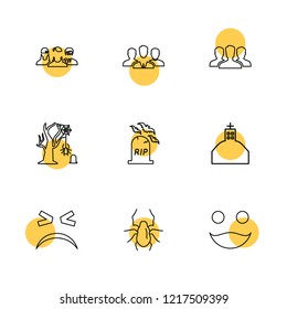 Set of 9 icons, for web, internet, mobile apps, interface design: business, finance, shopping, communication, fitness, computer, media, transportation, travel, easter, christmas, summer, device