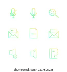 Set of 9 icons, for web, internet, mobile apps, interface design: business, finance, shopping, communication, fitness, computer, media, transportation, travel, easter, christmas, summer, device