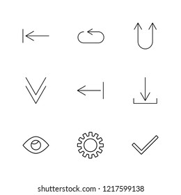 Set of 9 icons, for web, internet, mobile apps, interface design: business, finance, shopping, communication, fitness, computer, media, transportation, travel, easter, christmas, summer, device