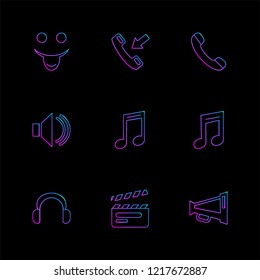 Set of 9 icons, for web, internet, mobile apps, interface design: business, finance, shopping, communication, fitness, computer, media, transportation, travel, easter, christmas, summer, device