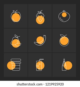 Set of 9 icons, for web, internet, mobile apps, interface design: business, finance, shopping, communication, fitness, computer, media, transportation, travel, easter, christmas, summer, device