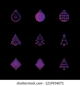 Set of 9 icons, for web, internet, mobile apps, interface design: business, finance, shopping, communication, fitness, computer, media, transportation, travel, easter, christmas, summer, device