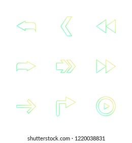 Set of 9 icons, for web, internet, mobile apps, interface design: business, finance, shopping, communication, fitness, computer, media, transportation, travel, easter, christmas, summer, device